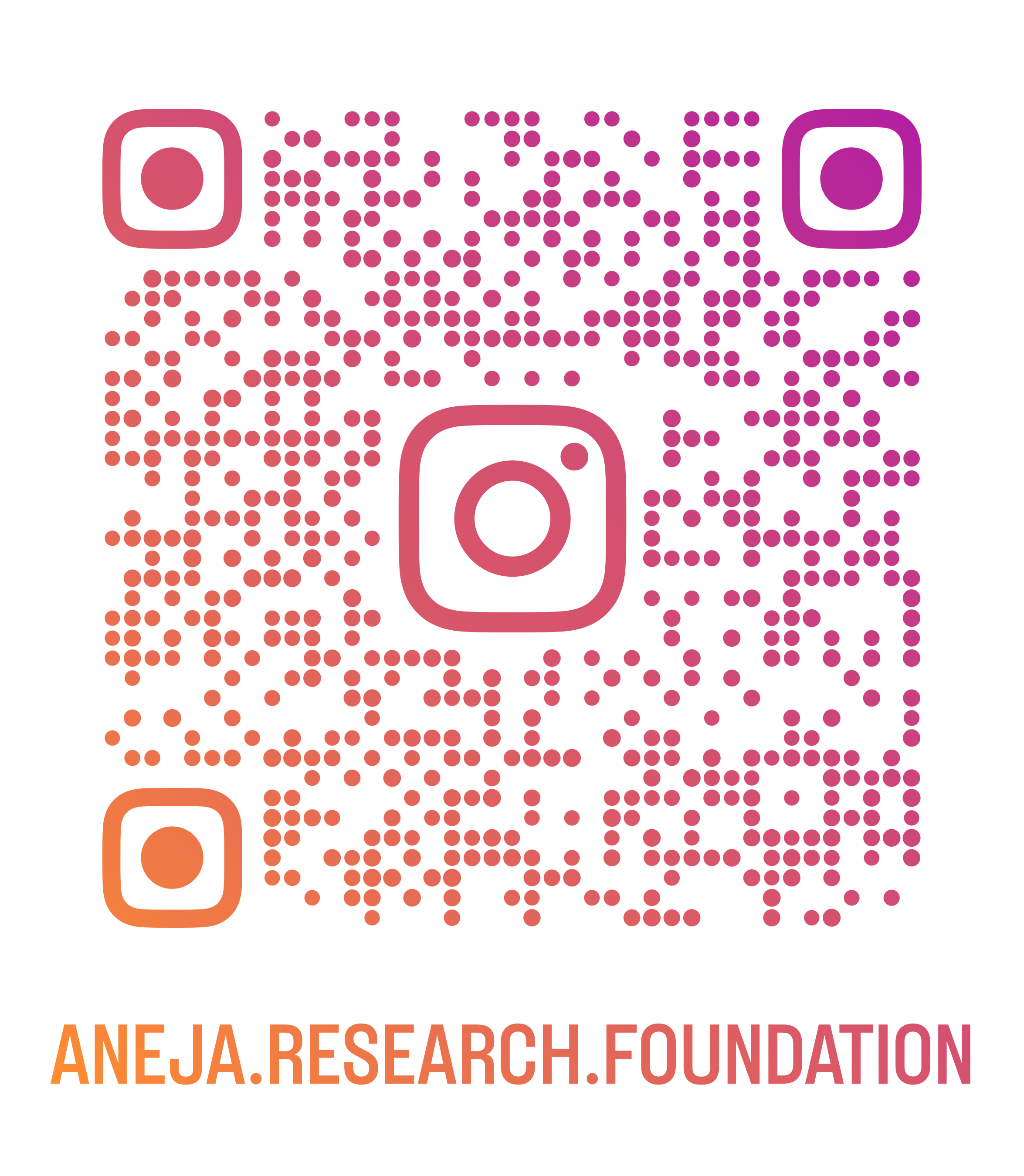 QR code to ARF Instagram — aneja.research.foundation